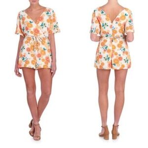 June & Hudson Citrus Romper